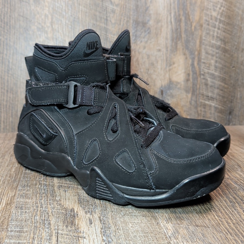 Nike Air Unlimited Triple Black Athletic Sneakers Men's Size 8 Style 889013-002